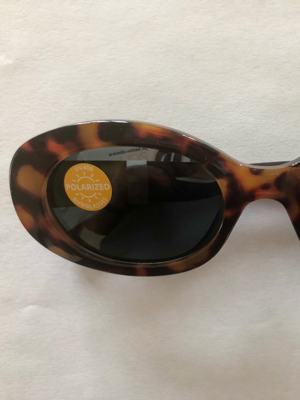 NEW Oval Tortoise Polarized Carolyn Bessette inspired Peepers Sunglasses +0.00